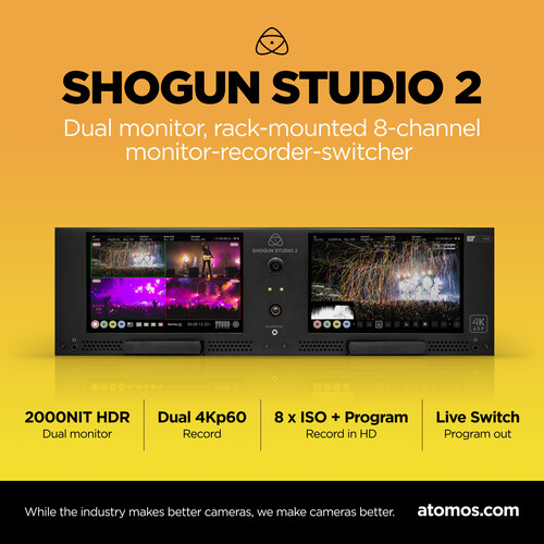 Atomos Shogun Studio II Rackmount 4K Dual Recorder & Monitor (3RU) - 9